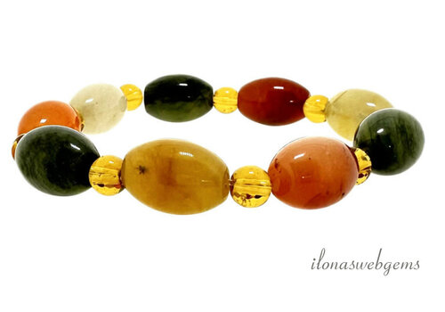 Agate bracelet approx. 15x11x6mm