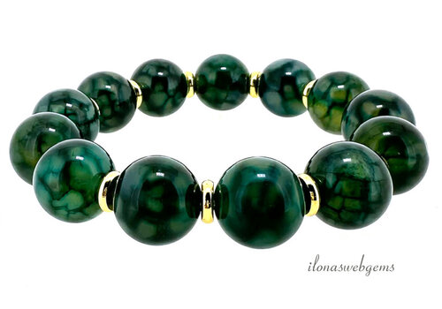 Agaat armband ca. 14x7x2mm