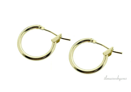 1 paar Premium gold plated creolen ca. 18mm