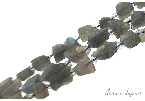 Labradoriet kralen rough ca. 10x15mm