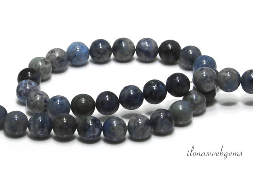 Flower Dumortierite beads round about 8mm