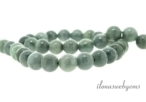 Birmaanse Jade kralen 1 rond ca. 6mm