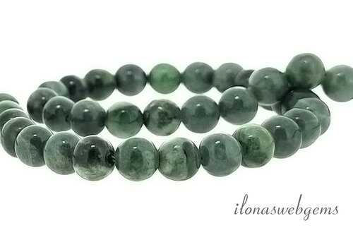 Burmese Jade beads round approx. 6mm