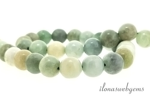 Birmaanse Jade kralen rond ca. 8mm