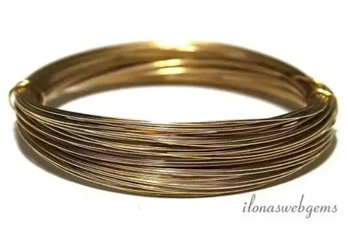 26cm - 14/20 Gold filled draad normaal 21GA / 0.7mm