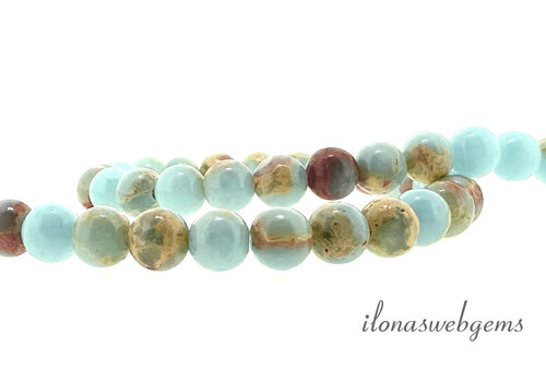 Imperial Jasper beads round approx. 6mm