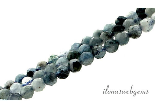 Kyanite beads facet round approx. 2.5mm