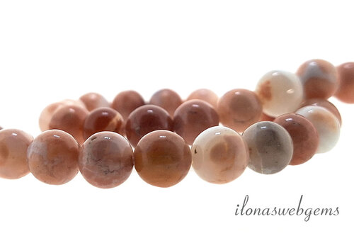 Cotton Candy Agaat kralen ca. 6mm