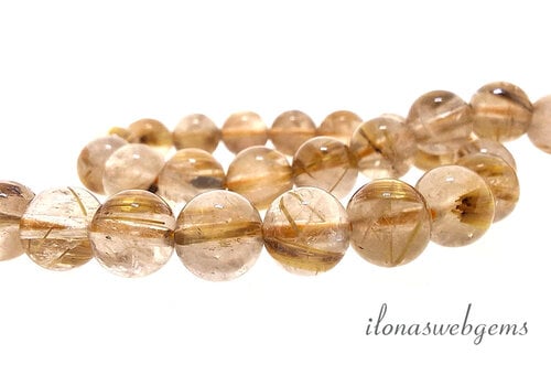 Rutielkwarts kralen ca. 6mm AAA kwaliteit