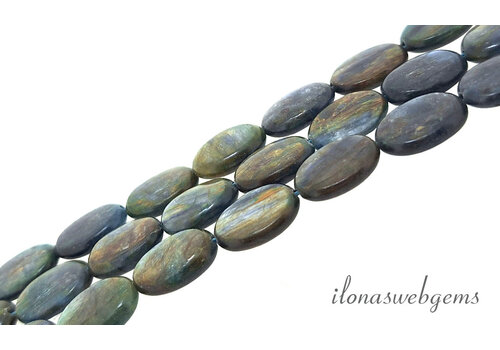 Kyanitperlen, oval, ca. 16 x 12 mm
