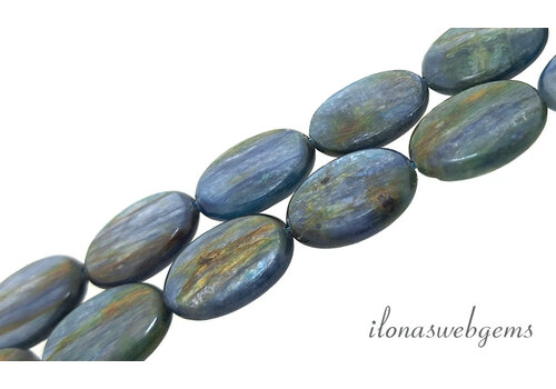 Kyanitperlen, oval, ca. 20 x 15 mm