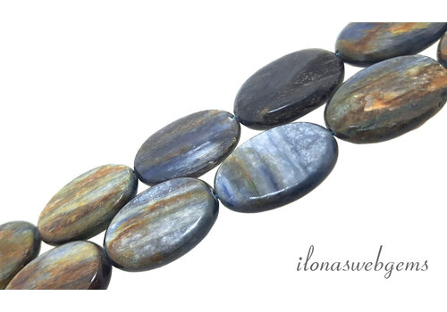 Kyanite beads oval approx. 25x18mm