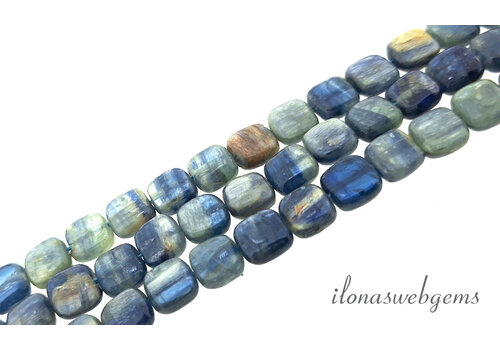 Kyanite beads square approx. 8x8mm