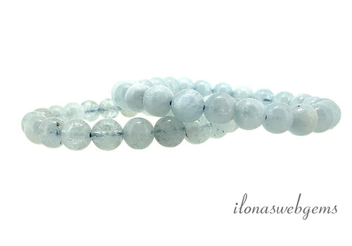 Aquamarine bracelet approx. 8mm