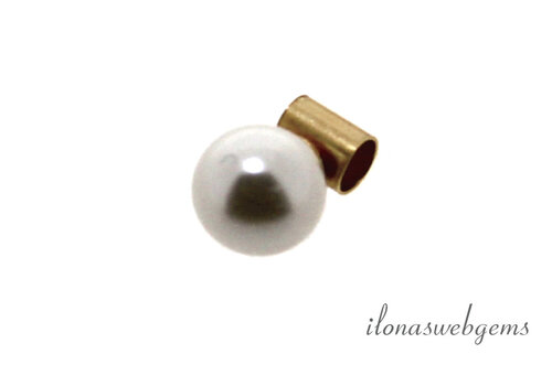 Buiskraal ca. 4x3mm met 6mm Glasparel