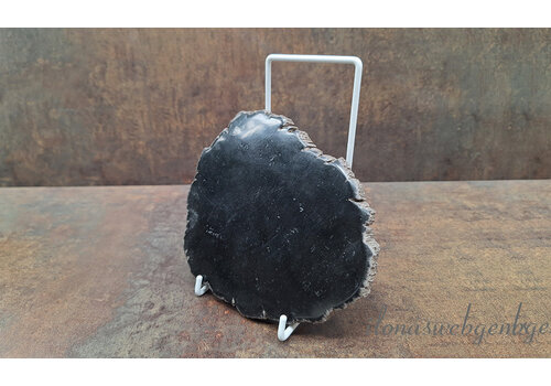 Display voor stenen wit ca. 15x11x8cm