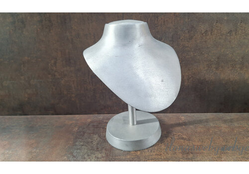 Vintage bustier zilver ca. 21x16x16cm