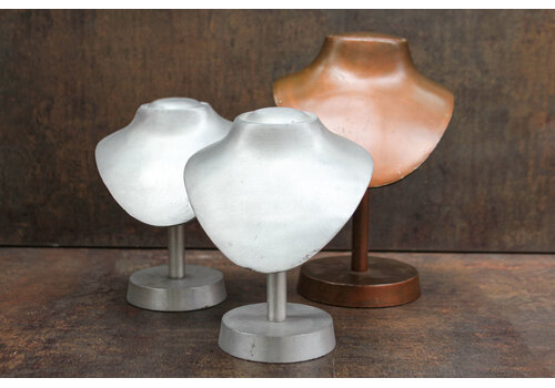 Vintage-Bustier-Set aus Silber und Bronze