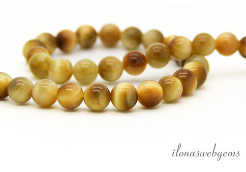 Golden Tijgeroog kralen ca. 8mm