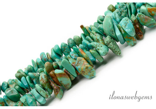Turquoise beads free form approx. 9x4mm
