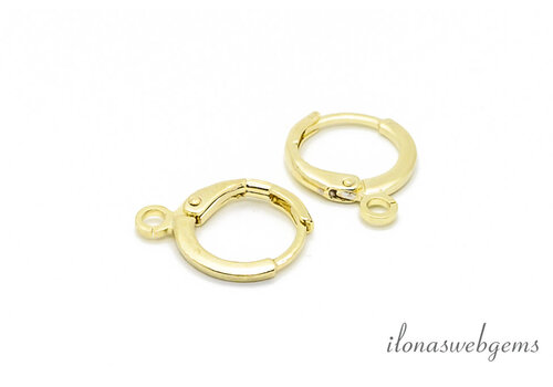 1 pair of Premium gold-plated earring hooks approx. 11.5mm