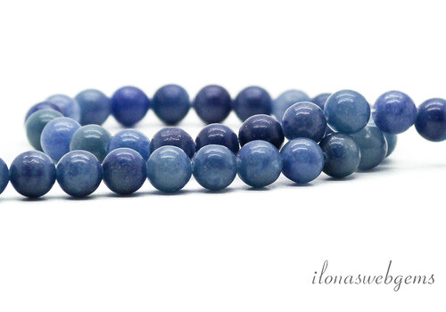 Blue Aventurine beads, round, approx. 8mm