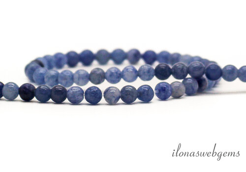 Blue Aventurine beads round approx. 4mm