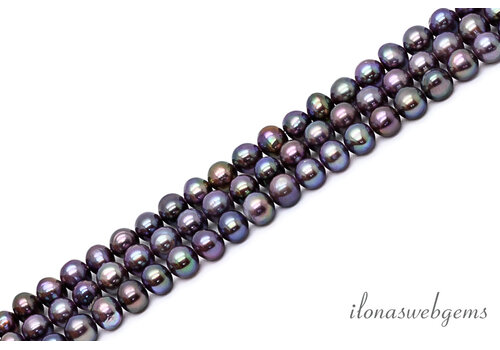 Freshwater pearls Peacock approx. 4mm AAA quality