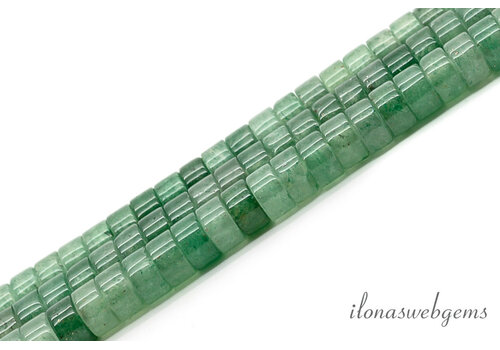 Aventurin-Heishi-Perlen, ca. 4 x 3 mm