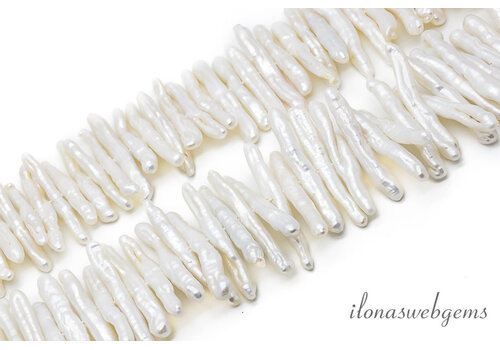 Biwa beads sticks approx. 30x4x3mm