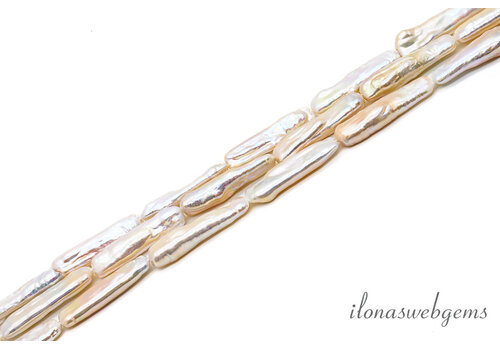 Zoetwaterparels sticks ca. 23x5mm