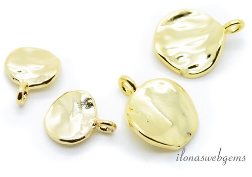 Premium gold plated hangertje ca. 10x8mm