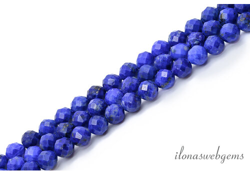 Lapis Lazuli kralen facet rond ca. 4mm A kwaliteit