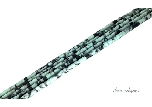 Tibetische Howlith-Miniaturen „Türkis-Onyx“, ca. 2 mm