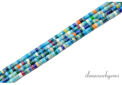 Howlite Heishi mix approx. 2.5x4mm
