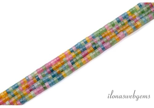 Jade Heishi kleurenmix ca. 2.5x4mm