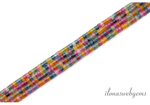 Jade Heishi kleurenmix ca. 2.5x4mm