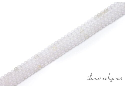 Jade kralen wit rond ca. 3mm