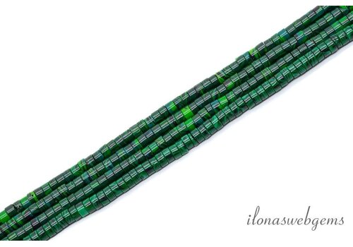 Grüne Heishi-Perlen, ca. 2,5 x 4 mm