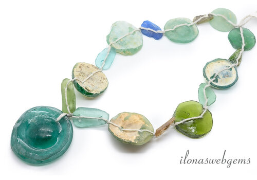 Roman Glass beads approx. 45x12mm