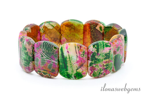 Agate bracelet approx. 24x18x6mm