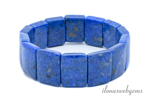 Lapislazuli-Armband, ca. 20 x 15 x 6 mm