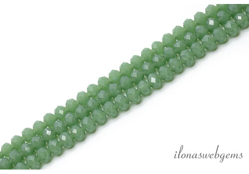 Swarovski style crystal beads about 6x5mm