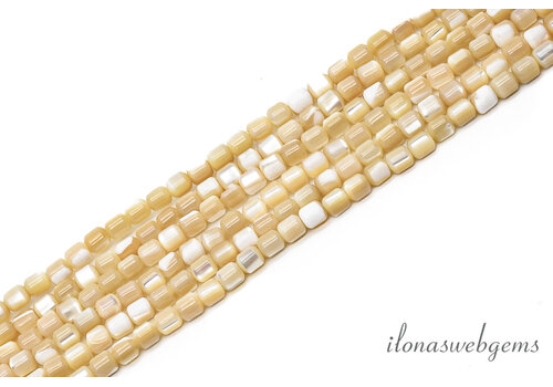 Mother-of-pearl beads approx. 3.5x3mm