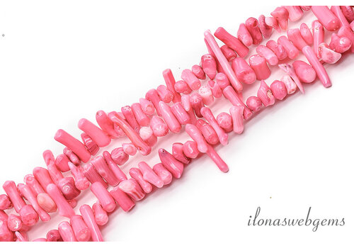 Pink coral branches approx. 10x3mm