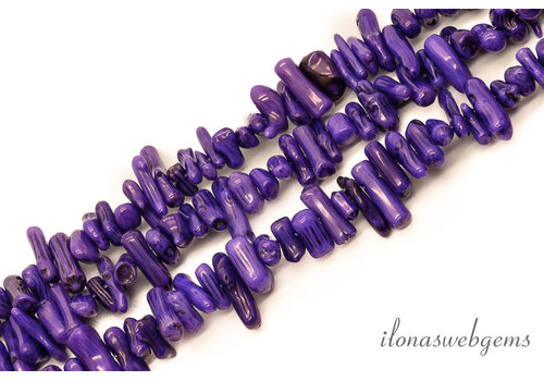 Lila Korallenäste, ca. 10 x 3 mm