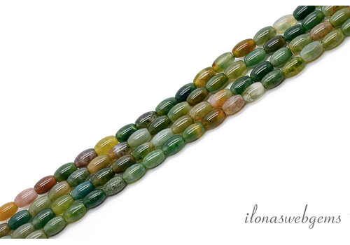 Indian Agate small barrel approx. 8x5mm