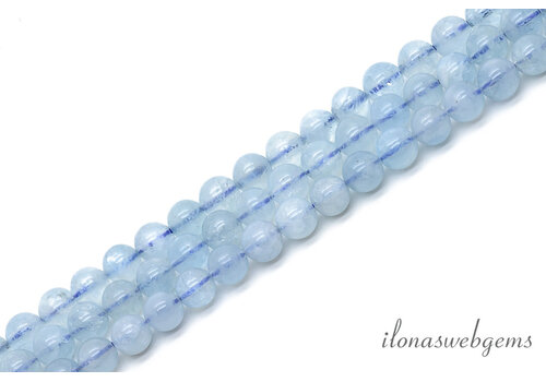 Aquamarijn kralen rond ca. 5mm A kwaliteit