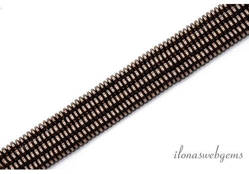 Hämatitscheiben Kaffee ca. 4x1,5mm