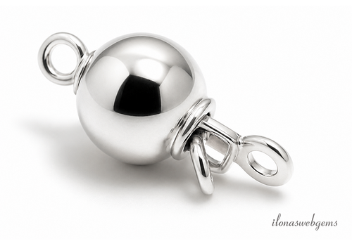 925 Sterling zilveren Bakslotje bol ca. 8mm